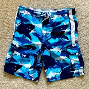 Swim Trunks with shark design